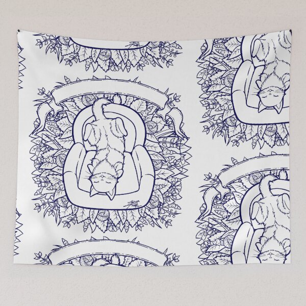 Item preview, Cute Couch Potato Cat Illustration designed and sold by ZaryaKiqo.