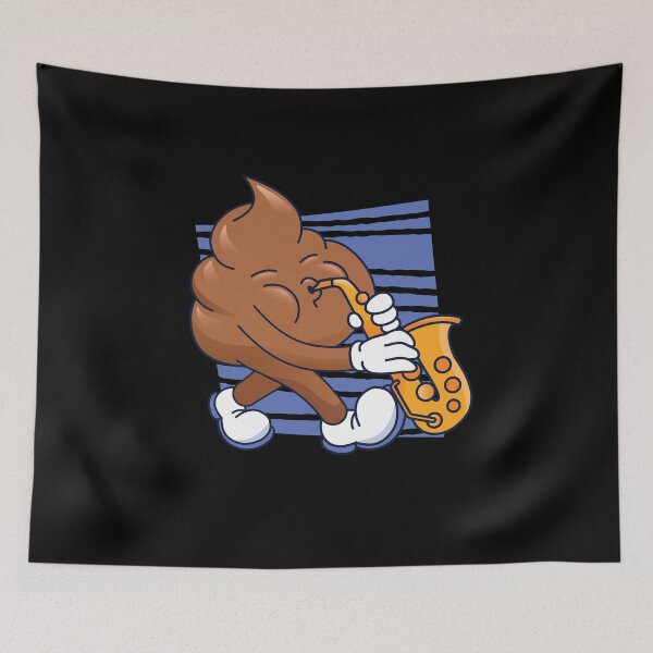 Item preview, Saxophone playing poop - Funny gift idea designed and sold by Watersolution.
