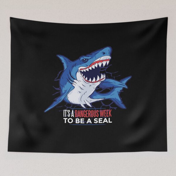 Item preview, Shark quote - It's a dangerous week to be a seal designed and sold by Watersolution.