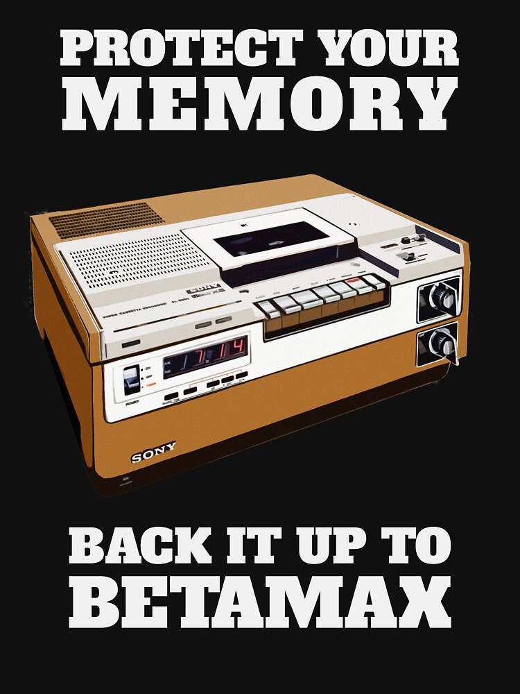 Thumbnail 5 of 5, Lightweight Sweatshirt, Protect Your Memory - Back it up to Betamax! designed and sold by NearTheKnuckle.