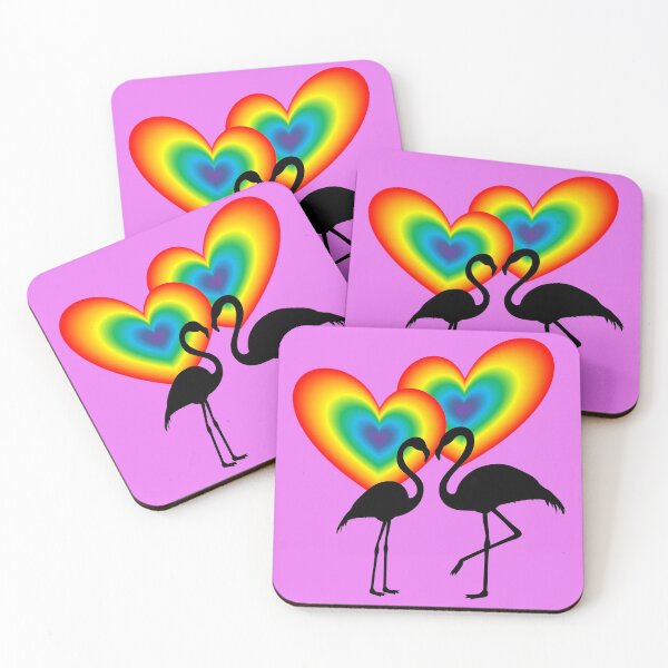 Item preview, A pair of loving flamingos designed and sold by helenkaiy.