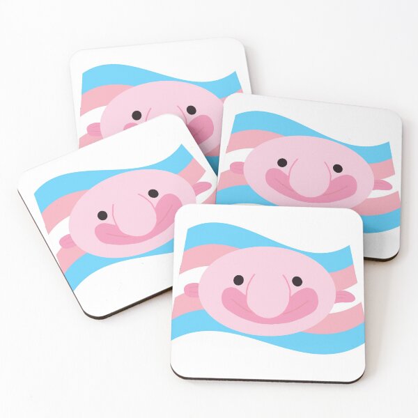 Item preview, Cute Transgender Pride Blobfish designed and sold by TayTayD.