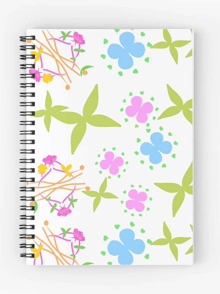 Thumbnail 1 of 3, Journal, Spring flower leaf pattern designed and sold by Aerithcloud01.