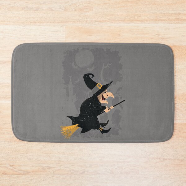 Item preview, Halloween witch riding on broom designed and sold by DerSenat.