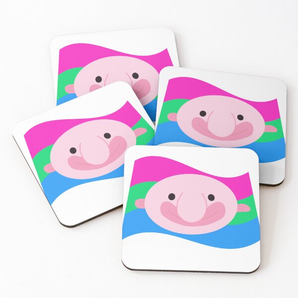 Item preview, Cute Polysexual Pride Blobfish designed and sold by TayTayD.