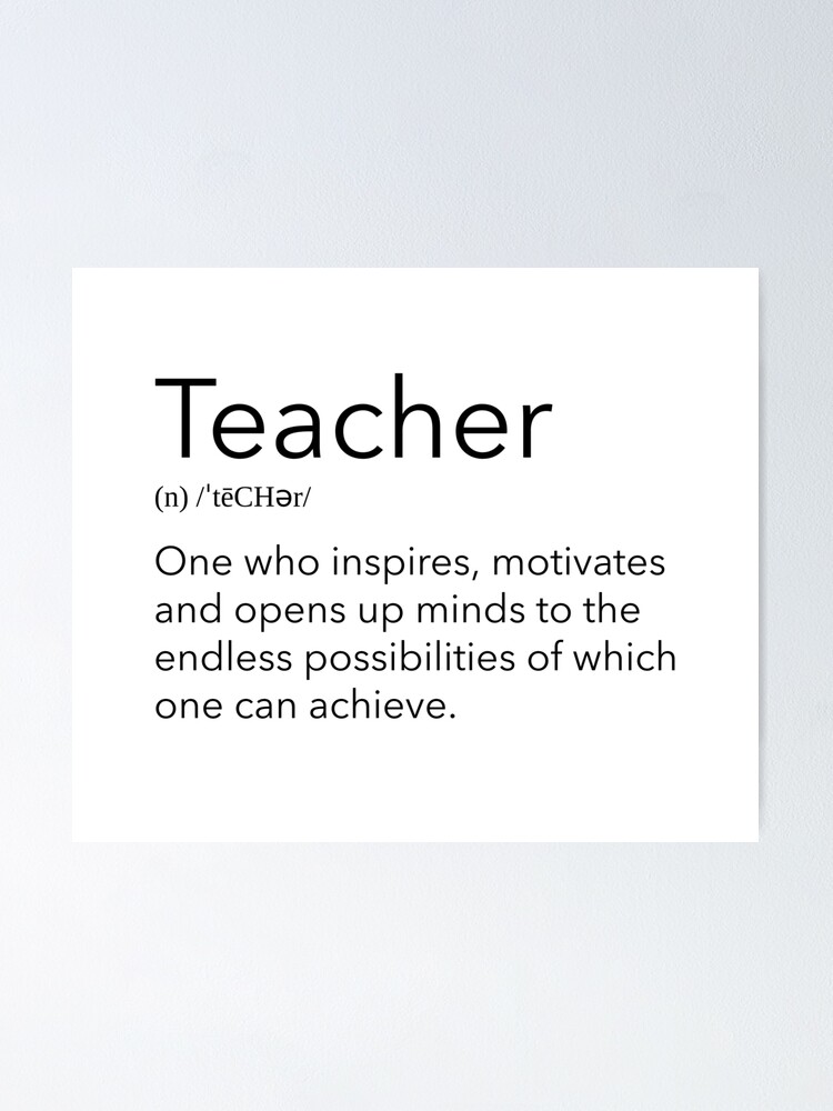 teacher-definition-poster-for-sale-by-fameuxdesigns-redbubble