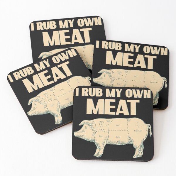 Item preview, Funny BBQ Chef gift | I Rub My Own Meat | Joke Chef design product designed and sold by Lisbob.
