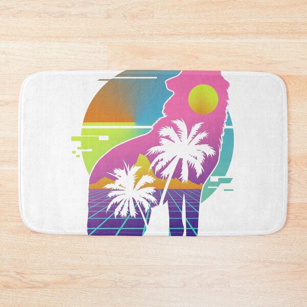 Item preview, Wolf design, 80s gift, Retro Vintage design print designed and sold by Lisbob.