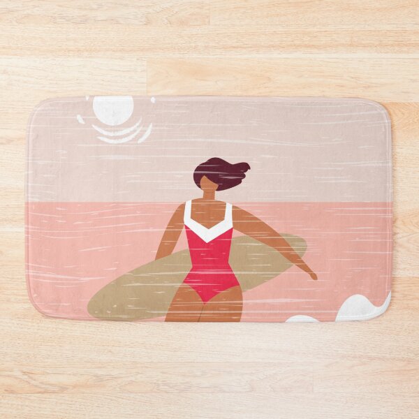Item preview, Women surfing on beach designed and sold by Trio's Stuff.