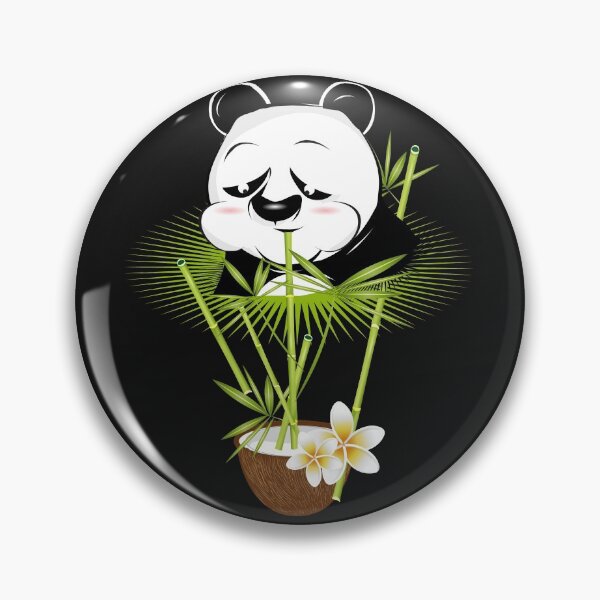 Item preview, Panda bear enjoys a tropical cocktail designed and sold by Kisho.