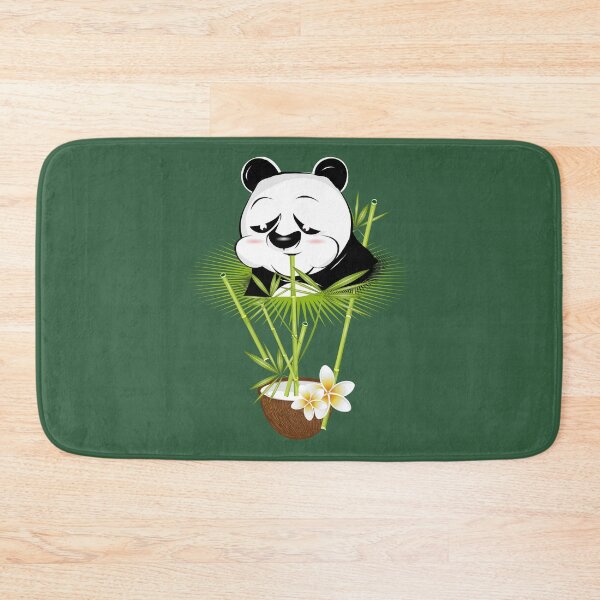Item preview, Panda bear enjoys a tropical cocktail designed and sold by Kisho.