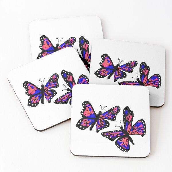 Item preview, Blue and Pink Monarch Butterfly designed and sold by KatharineArt.