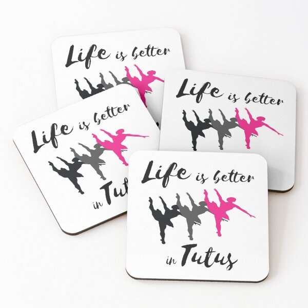 Item preview, Life Is Better In Tutus, Ballet Ballerina Silhouettes, designed and sold by 4AllTimes.