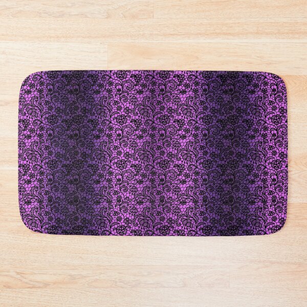 Item preview, Purple black lace and violet design magical gift with elegant floral pattern designed and sold by MadandMean.