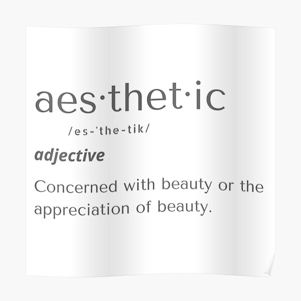 aesthetic-definition-dictionary-poster-by-insomnia-io-redbubble