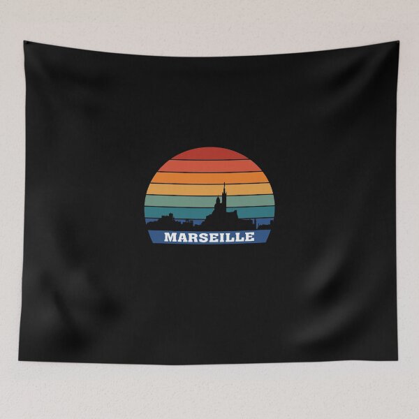Item preview, Marseille Skyline Souvenir France Silhouette designed and sold by TeeHome.
