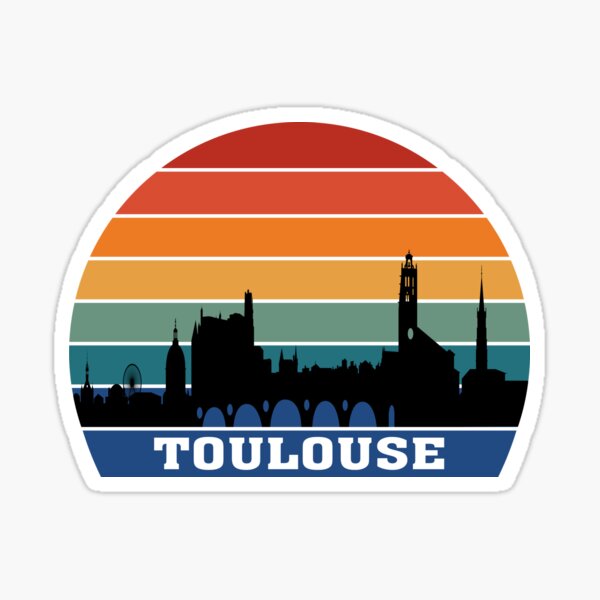 Artikel-Vorschau von Toulouse Skyline Souvenir France Silhouette, designt und verkauft von TeeHome.