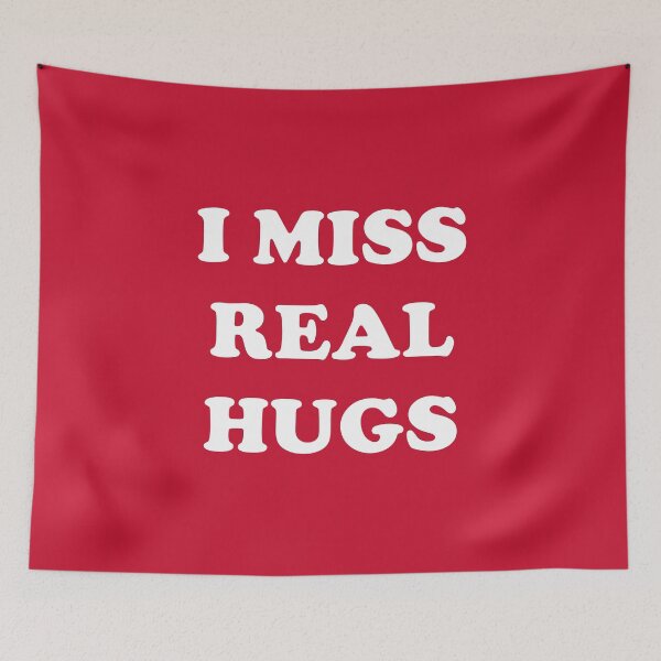 Item preview, I Miss Real Hugs - Funny Social Distancing Quote #2 designed and sold by SalahBlt.
