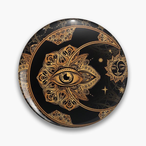 Item preview, Black Gold Sun, Moon Mandala  designed and sold by edgalum.