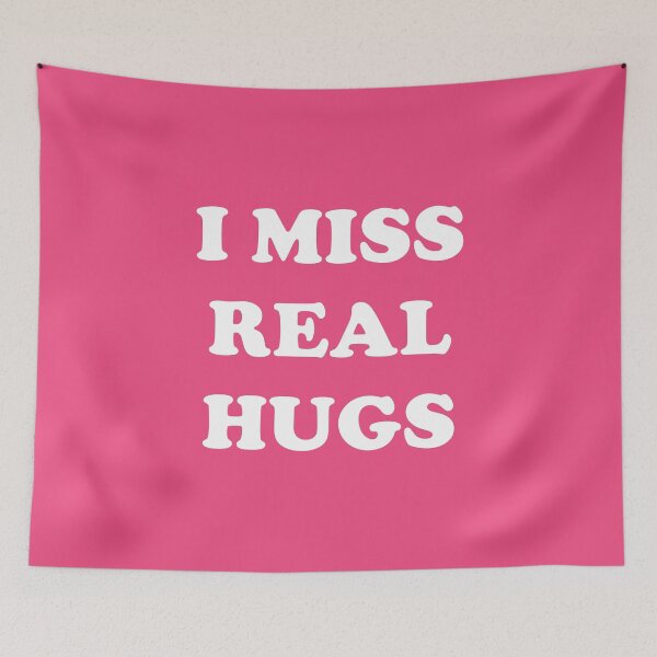 Item preview, I Miss Real Hugs - Funny Social Distancing Quote #3 designed and sold by SalahBlt.