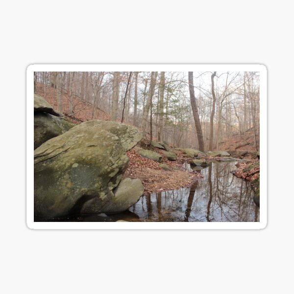 Cascade Falls upstream Sticker
