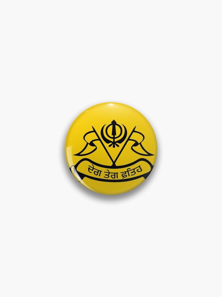 Khanda Lapel Hat Cap Tie Pin Badge Sikh Symbol Emblem of Sikhism Deg Teg  Fateh