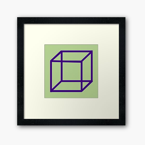 Necker Cube Wall Art | Redbubble