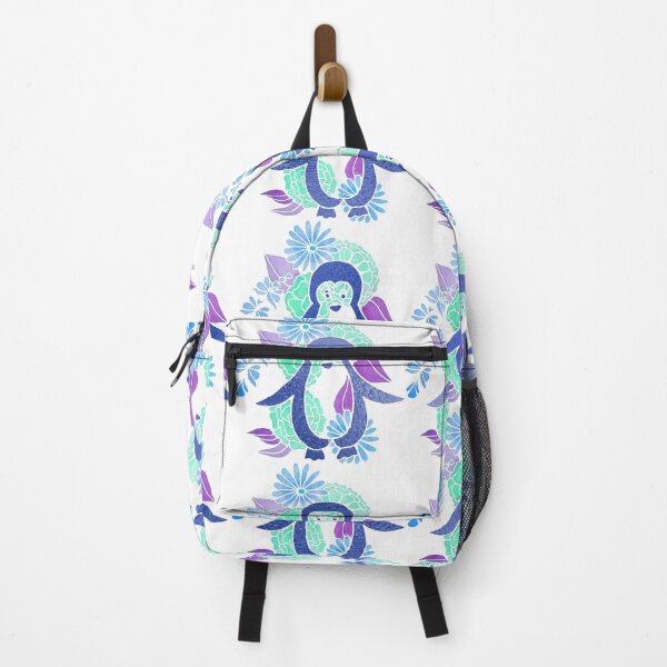 Item preview, Colorful Penguins in Forest Blue Teal Purple designed and sold by Maitri-Sanghvi1.