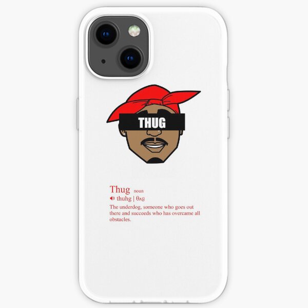 THUG Head Definition Tupac Shakur iPhone Soft Case