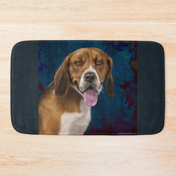 Item preview, Beautiful Beagle Painting on Blue Background designed and sold by ibadishi.