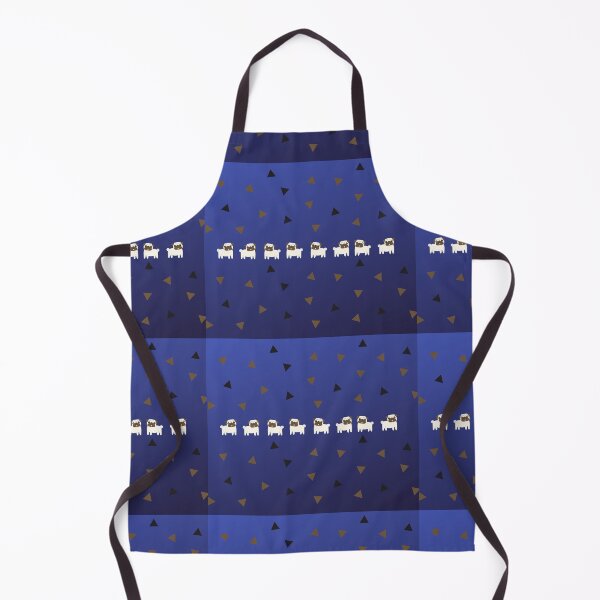 Item preview, Pug Dogs on Blue Background Design designed and sold by AtarangiDesigns.