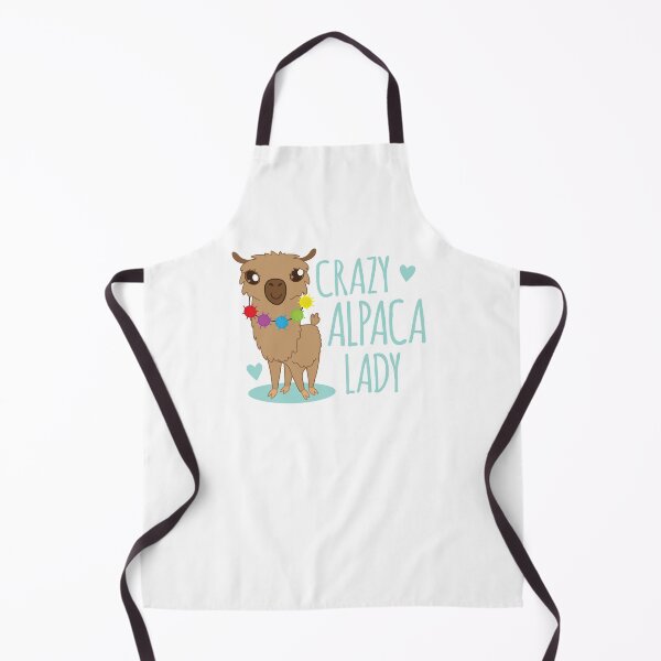 Item preview, Crazy alpaca lady (Super cute floofy version) designed and sold by jazzydevil.