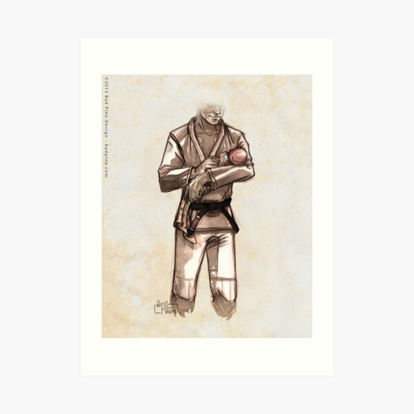 TYJJ - Thank You Jiu-Jitsu IMAGE - PINK Art Print