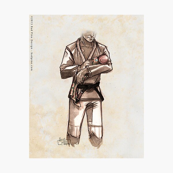 TYJJ - Thank You Jiu-Jitsu IMAGE - PINK Photographic Print