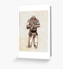 TYJJ - Thank You Jiu-Jitsu IMAGE - BLUE Greeting Card