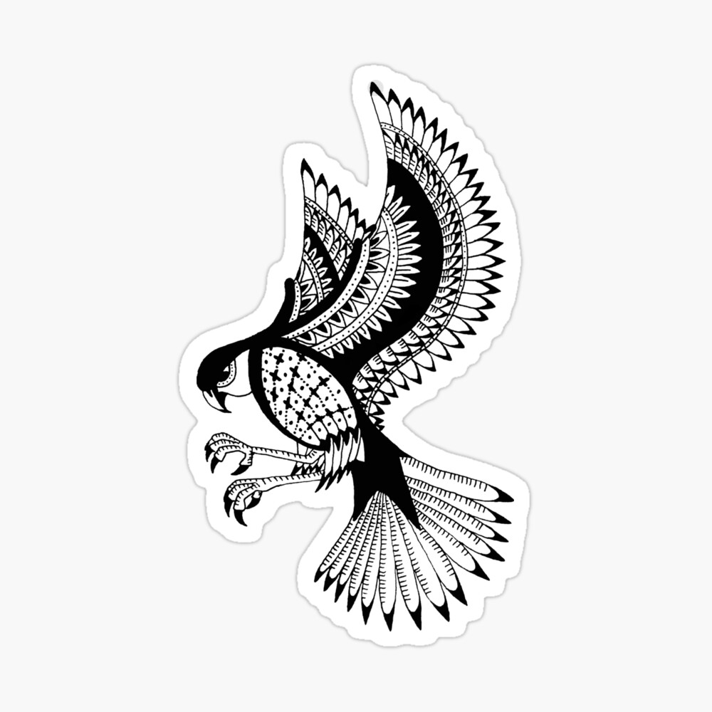 Falcon Tattoo Poster for Sale by JakaLeMarque  Redbubble