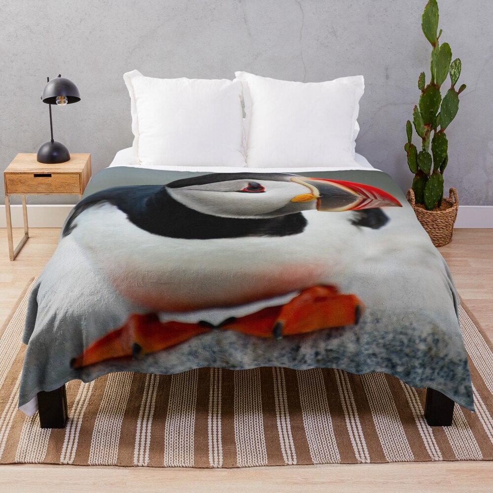 Puffin Throw Blanket