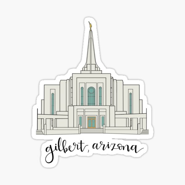 Item preview, Gilbert Arizona Temple in Color designed and sold by haleybekker-art.