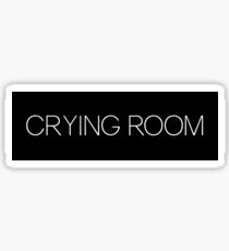 The Kroll Show Publizity Crying Room Sign Sticker