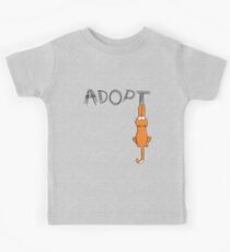 Adopt Cats Dark Claw Marks | Patch & Rusty™ Kids Tee