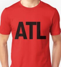 ATL Atlanta Black Ink Slim Fit T-Shirt