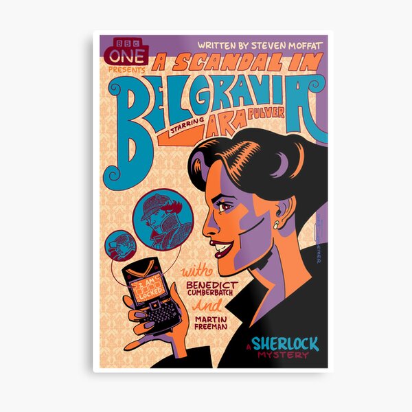 VintagePoster - A Scandal in Belgravia Metal Print