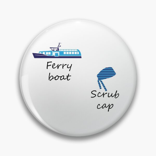 Item preview, derek's favorite ferry boat scrub cap  designed and sold by anins-azuree.