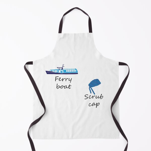 Item preview, derek's favorite ferry boat scrub cap designed and sold by anins-azuree.
