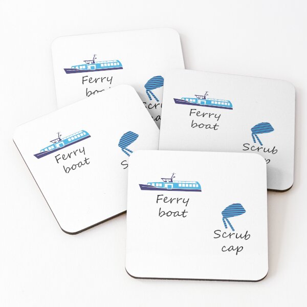 Item preview, derek's favorite ferry boat scrub cap  designed and sold by anins-azuree.