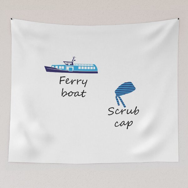 Item preview, derek's favorite ferry boat scrub cap  designed and sold by anins-azuree.
