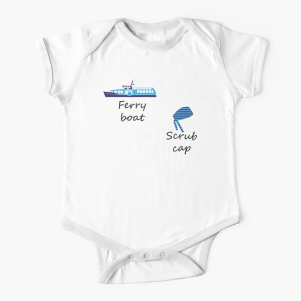 Derek S Favorite Ferry Boat Scrub Cap Baby One Piece By Anins Azuree Redbubble