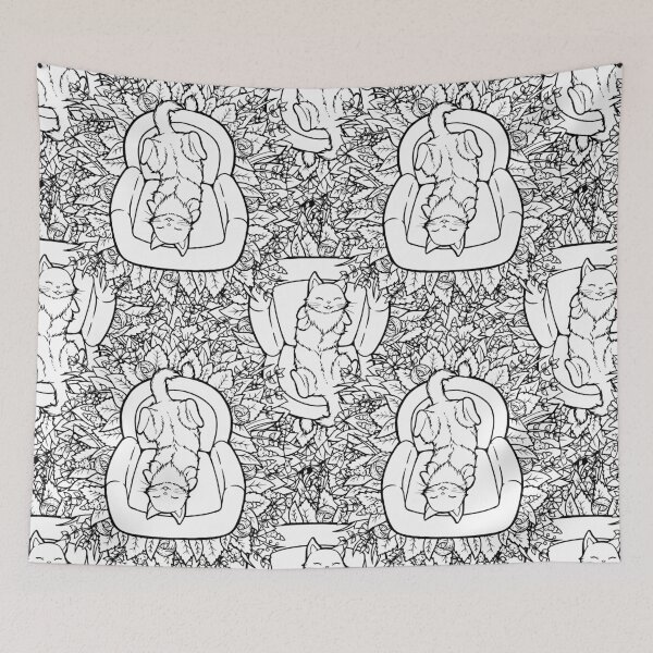 Item preview, Cute Couch Potato Cat Pattern designed and sold by ZaryaKiqo.