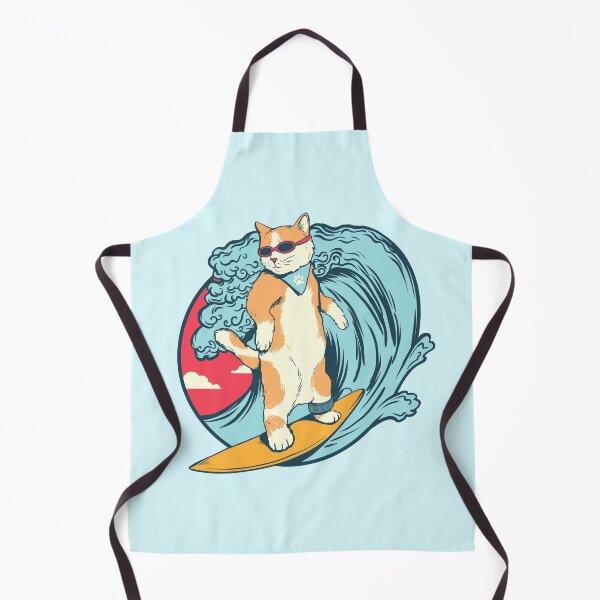 Item preview, Surfing Cat Kitty Surfer designed and sold by WildHoneyDesign.
