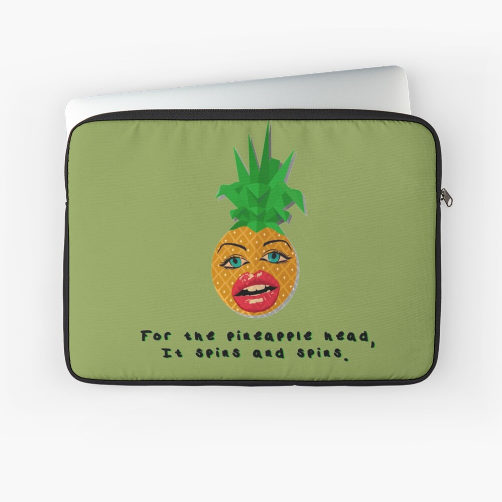 The Pineapple Head, It Spins - Crowded House Design Laptop Sleeve